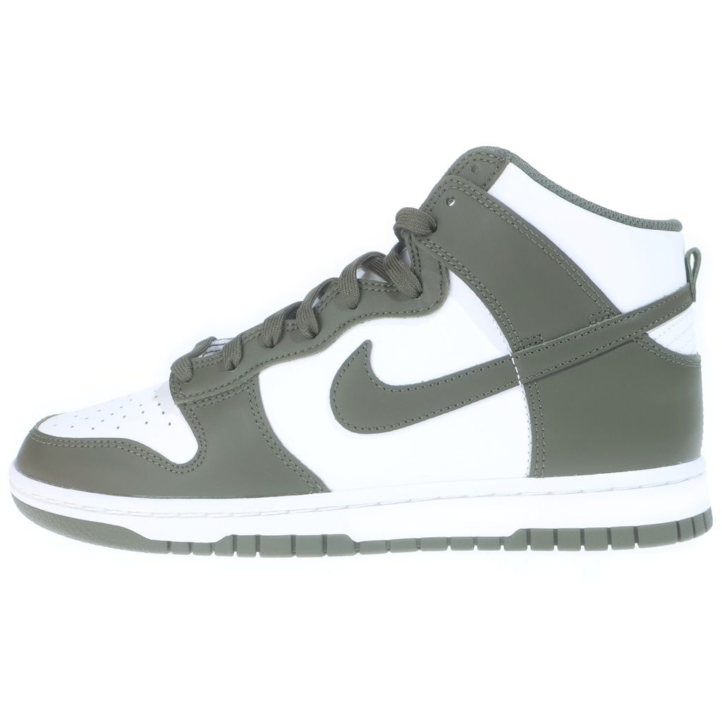 NIKE (ナイキ) DUNK HIGH CHAMPIONSHIP KHAKI ダンク ハイカットスニーカー ホワイト/カーキ US8.5/26.5cm DD1399-107