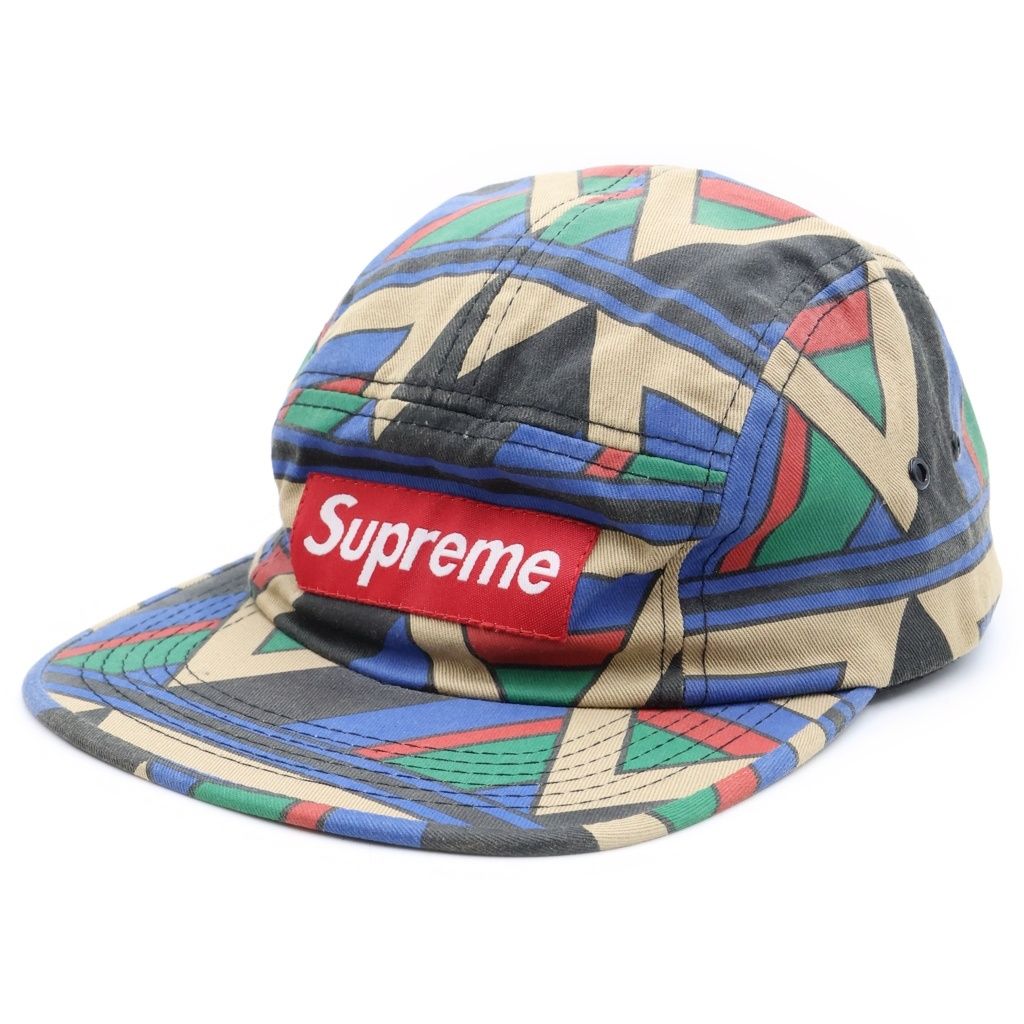 SUPREME (シュプリーム) Geometric Camp Cap 幾何学模様 ジオメトリック キャンプ キャップ 帽子 マルチカラー 10,430円
