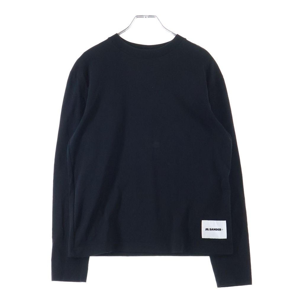 JIL SANDER + (ジルサンダープラス) フロントロゴ クルーネック ロングスリーブTシャツ ブラック J40GC0002 J45048 5,929円