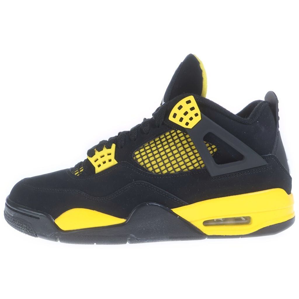 NIKE (ナイキ) AIR JORDAN4 RETRO THUNDER DH6927-017 エアジョーダン4 レトロ サンダー ハイカットスニーカー ブラック/イエロー US9/27cm 28,038円