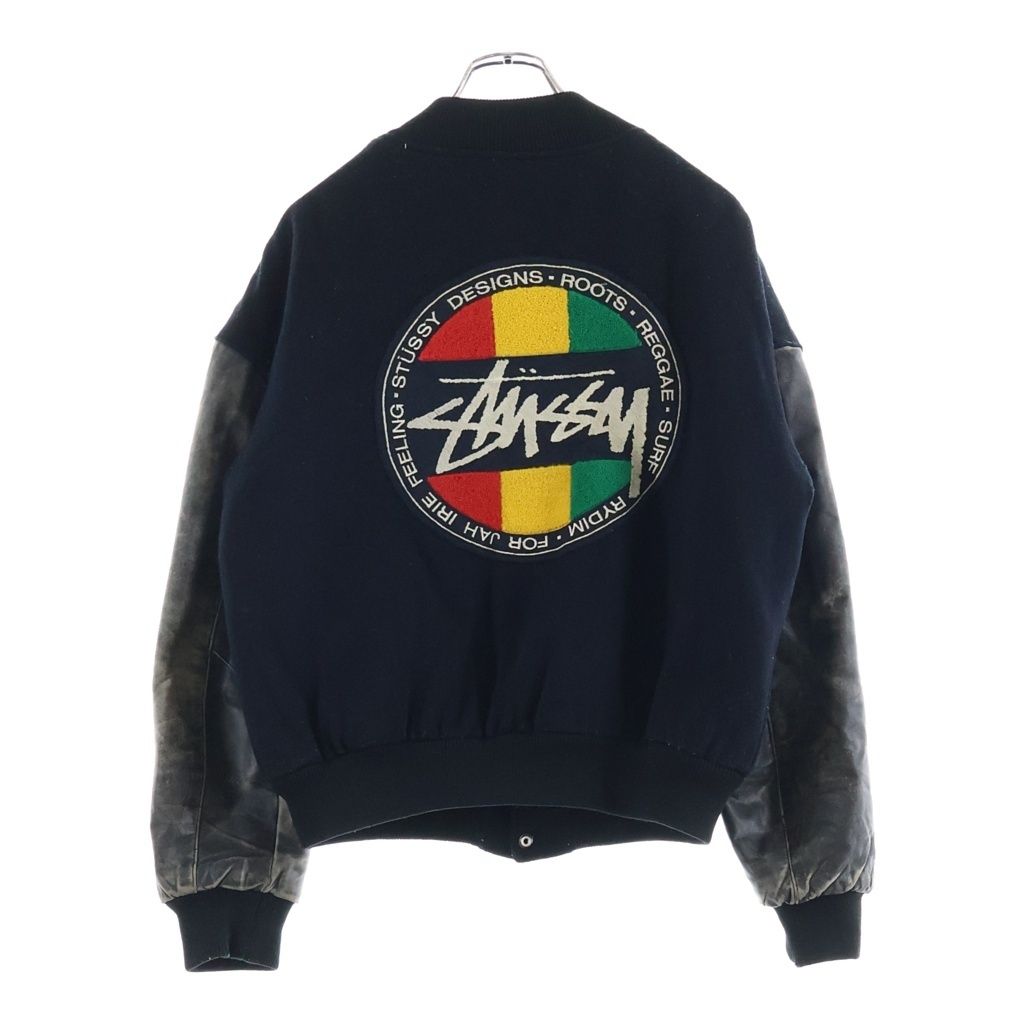 STUSSY (ステューシー) VINTAGE 80s 黒タグ Rasta Stadium Jacket ラスタ スタジャン 173,250円