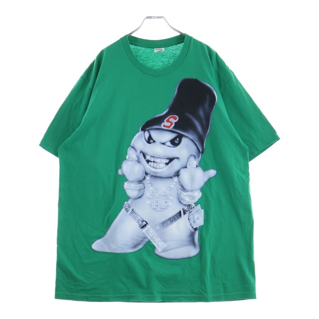 SUPREME (シュプリーム) Snowman S/S Tee フロントスノーマンプリント クルーネック半袖カットソーTシャツ グリーン