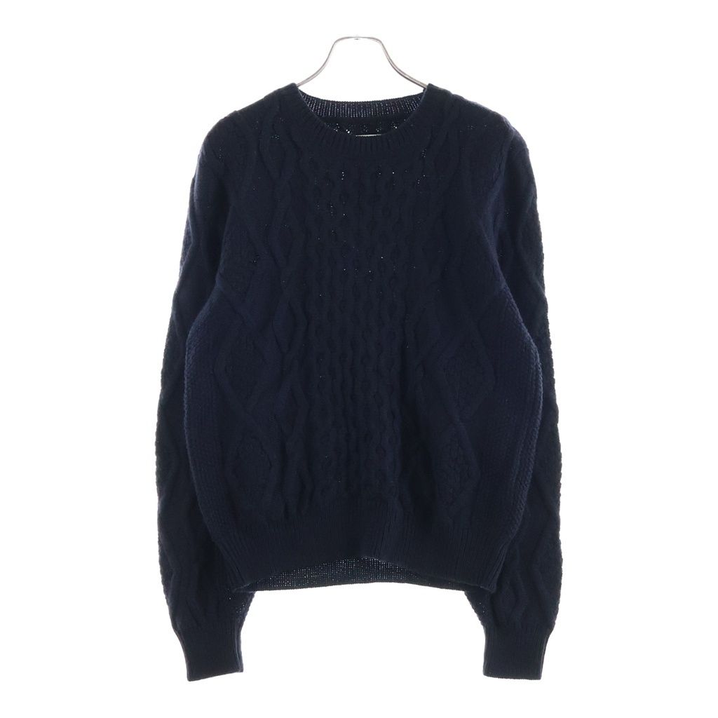 Maison Margiela (メゾンマルジェラ) フィッシャーマンニット ケーブルニット セーター ブラック S50GP0083