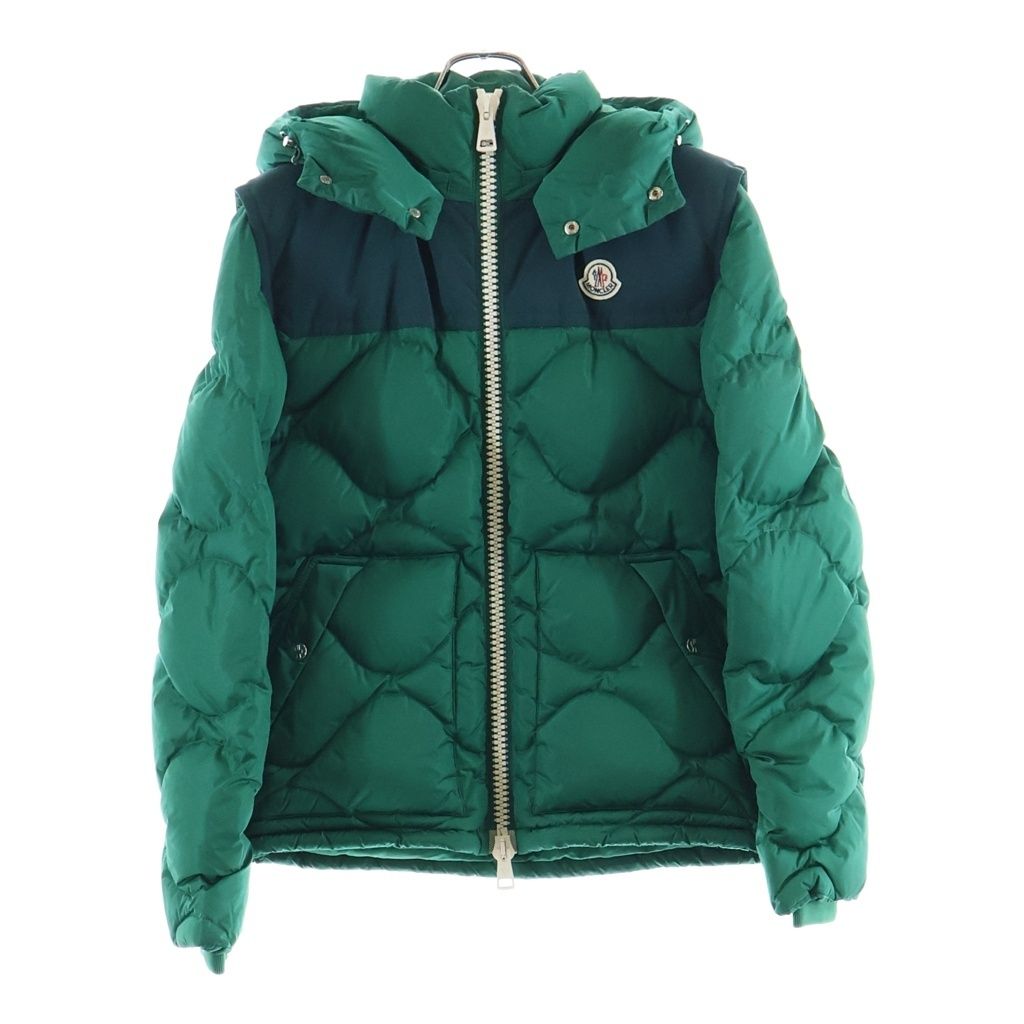 MONCLER (モンクレール) ARLE アーレス フーデット ジップアップダウンジャケット グリーン D20914032685 54155