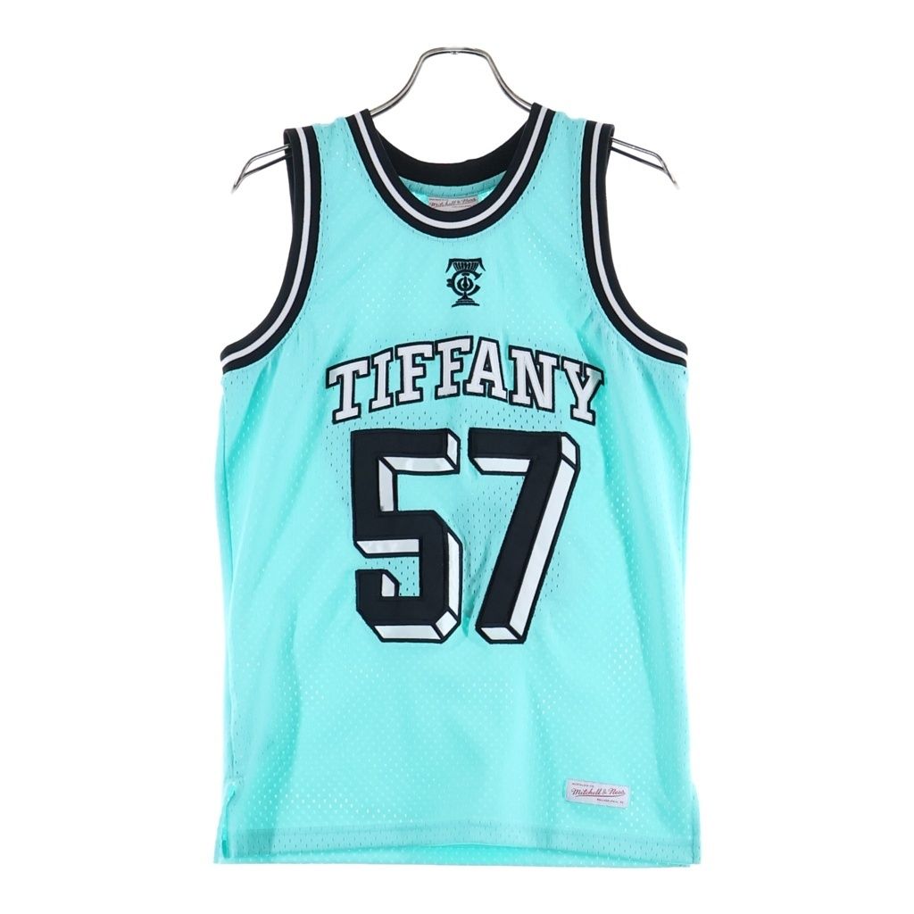 Mitchell&Ness (ミッチェル アンド ネス) 23SS ×Tiffany Basketball Jersey ティファニー バスケットボール メッシュ タンクトップ ティファニーブルー