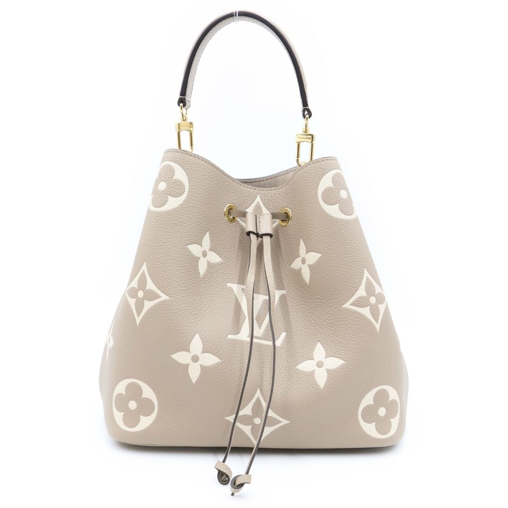 LOUIS VUITTON (ルイヴィトン) モノグラムアンプラント ネオノエMM ハンドバッグ ショルダーバッグ ベージュ M45555