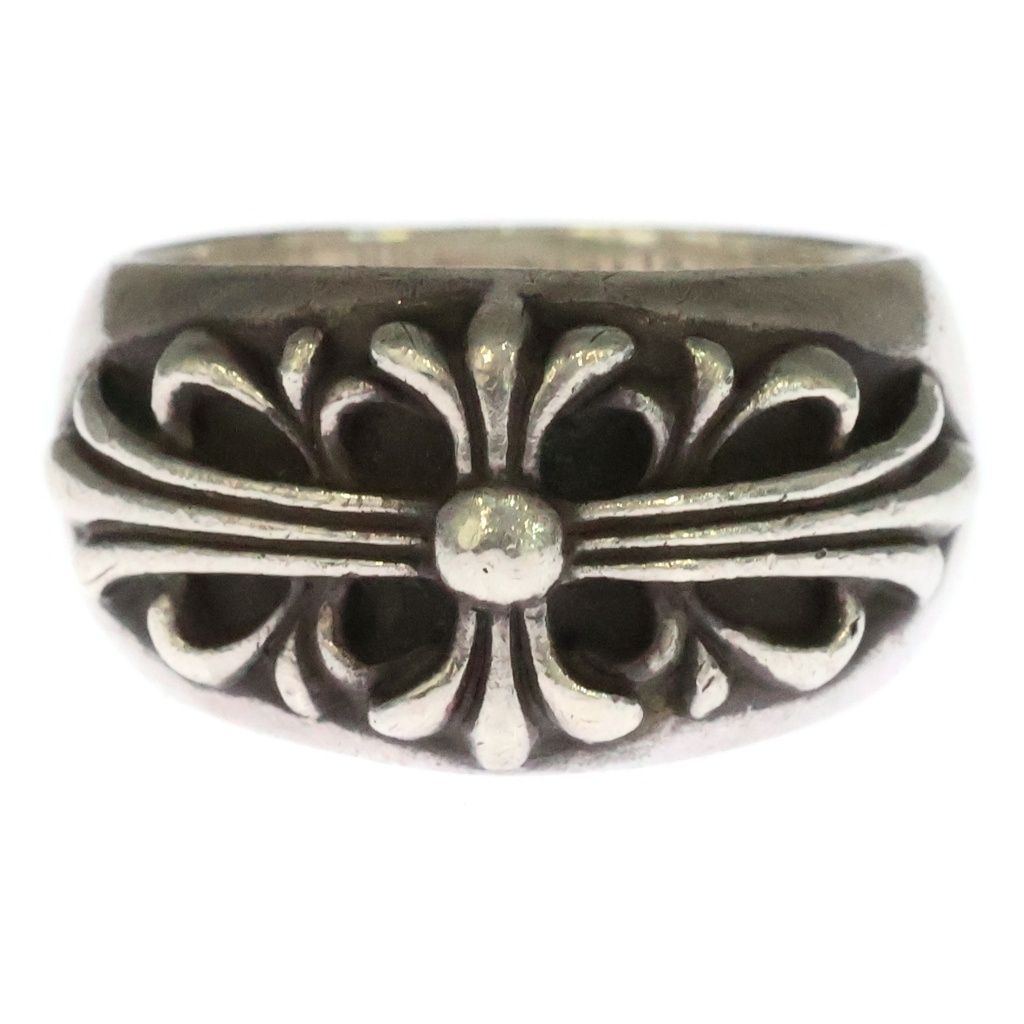 CHROME HEARTS (クロムハーツ) FLRL CRS フローラルクロス リング シルバー BCA346