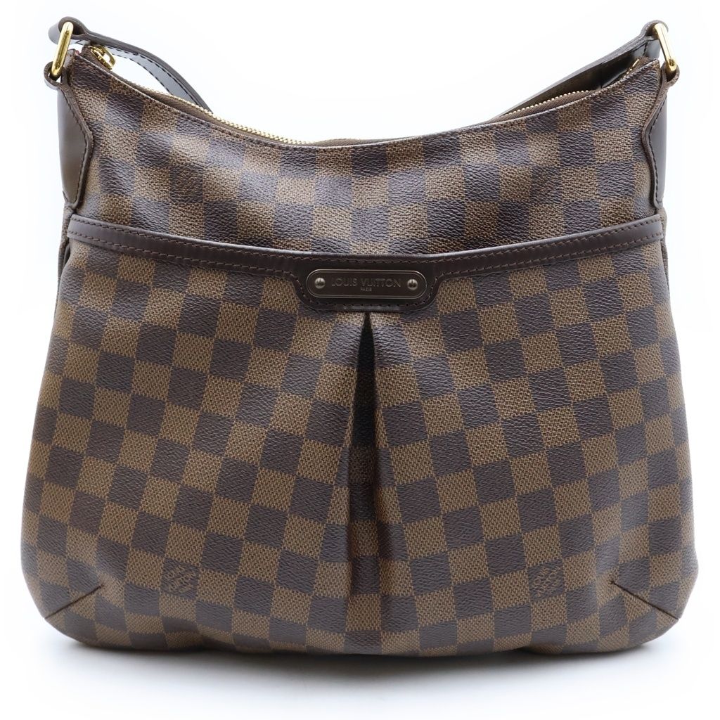 LOUIS VUITTON (ルイヴィトン) ダミエ ブルームズベリPM ショルダーバッグブラウン レザー×PVC N42251 ゴールド金具