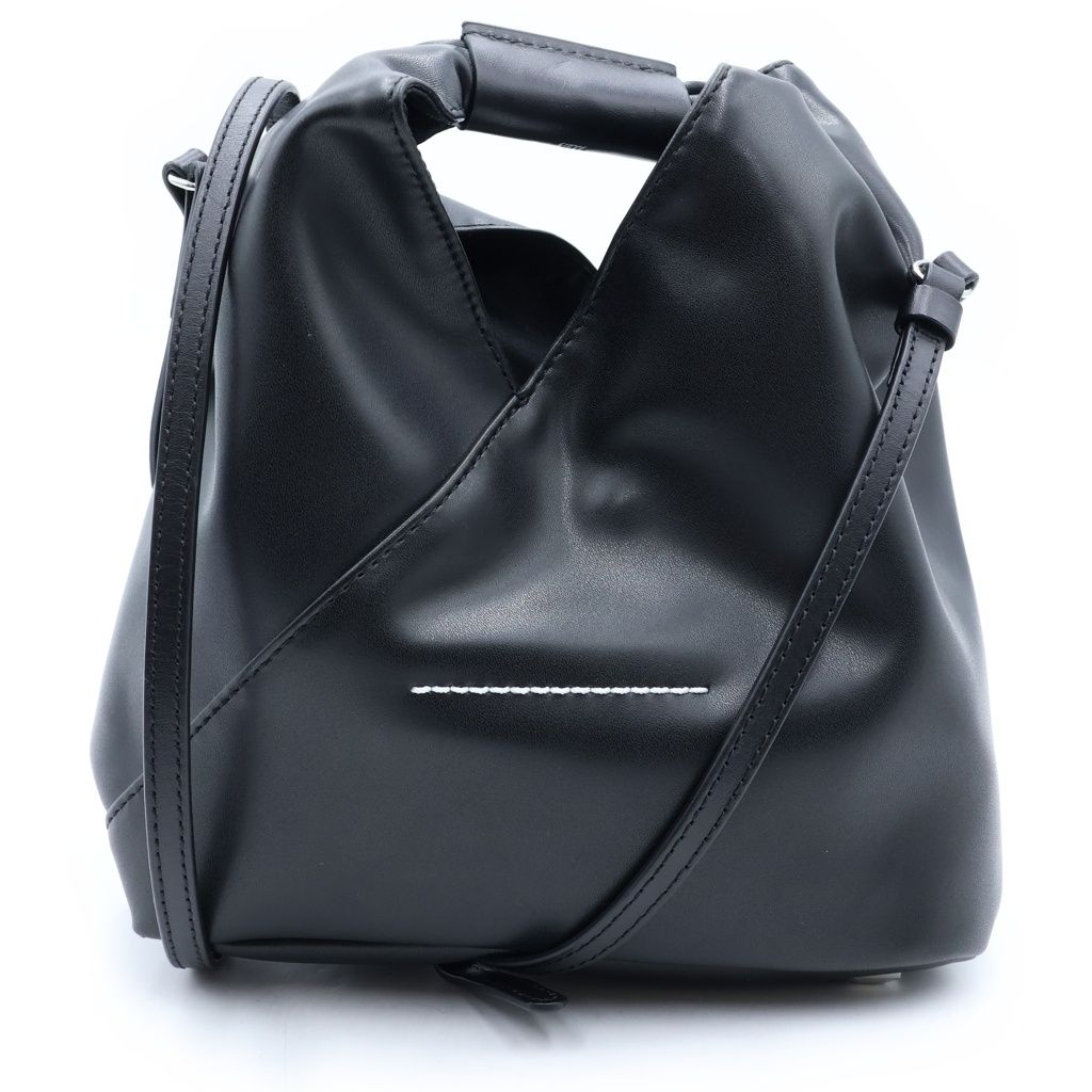MM6 Maison Margiela (エムエムシックスメゾンマルジェラ) ジャパニーズ 2WAY フェイクレザー クロスボディ ショルダーバッグ ブラック S54WD0106