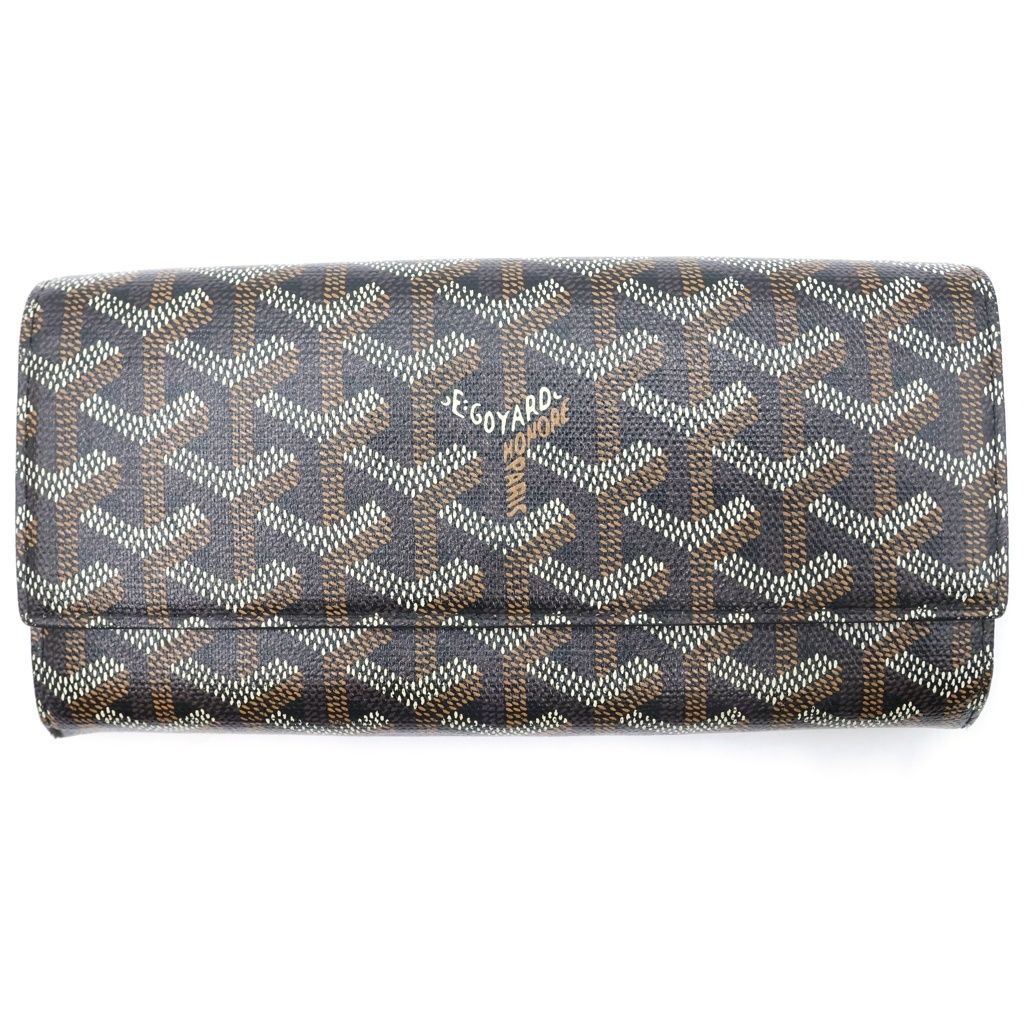GOYARD (ゴヤール) ヴァレンヌ 二つ折り長財布 ロングウォレット ブラウン PVC×レザー APM VARENNE 51