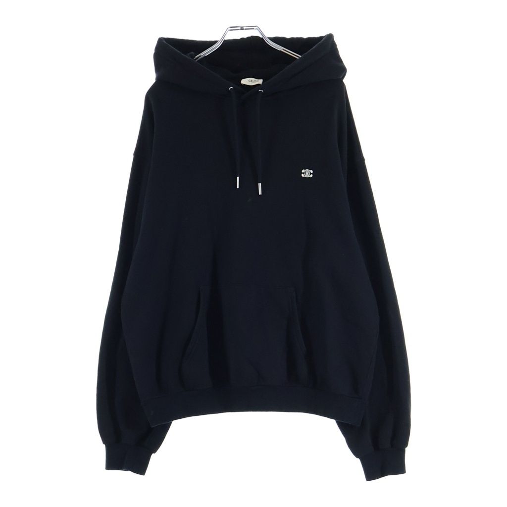 CELINE (セリーヌ) トリンオフ ルーズフィット プルオーバースウェットパーカー ブラック 2Y35D450I