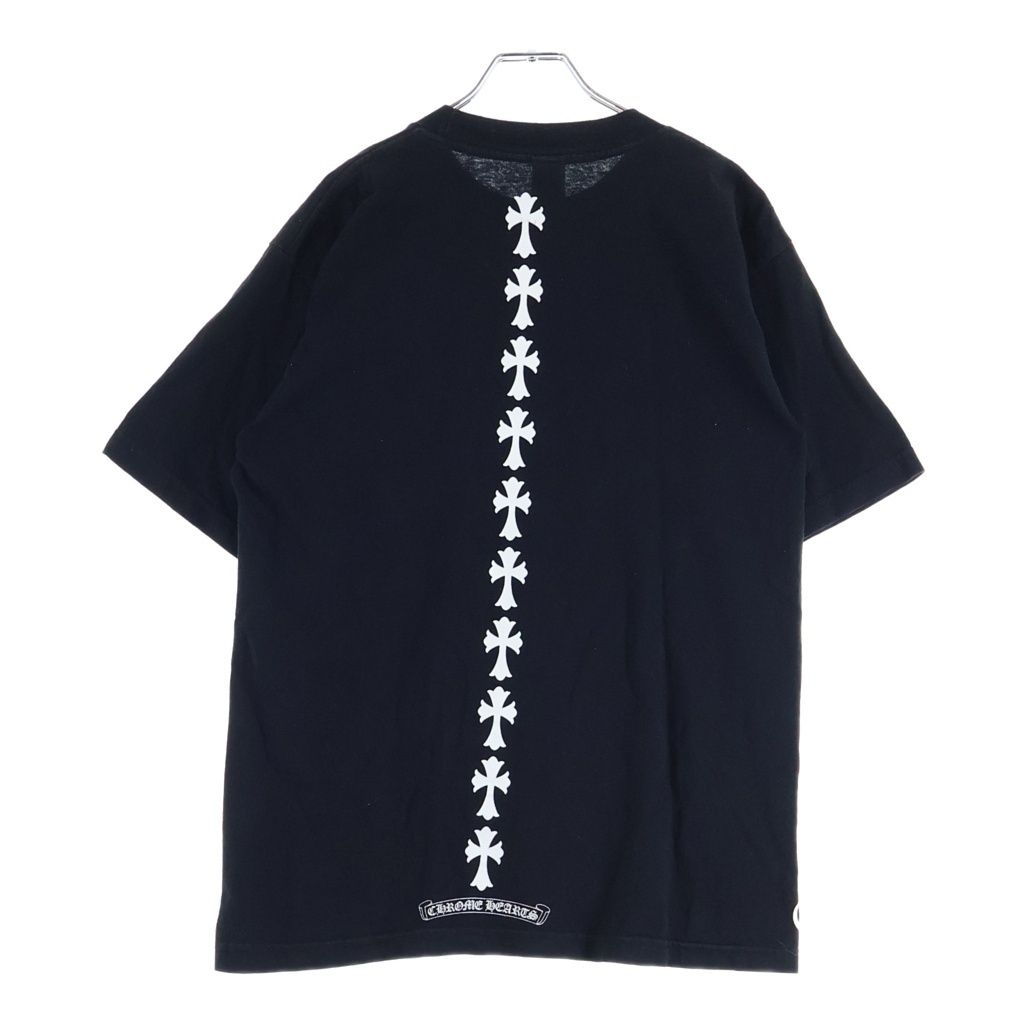 CHROME HEARTS (クロムハーツ) 3 CEMETERY CROSS TEE セメタリー ロゴプリント 半袖Tシャツ ブラック 59,895円