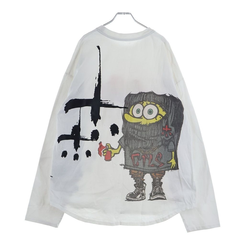 cvtvlist (カタリスト) LOGO L/S TEE 2101090303 スポンジボブプリント長袖Tシャツ ホワイト