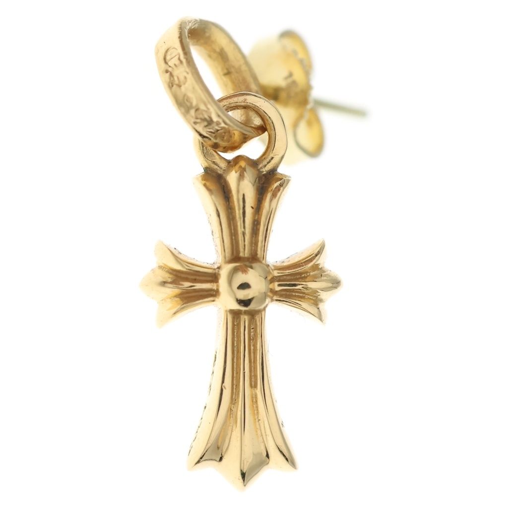 CHROME HEARTS (クロムハーツ) 22K BBY F PPRCHN 22Kベイビーファットドロップ ゴールドピアス