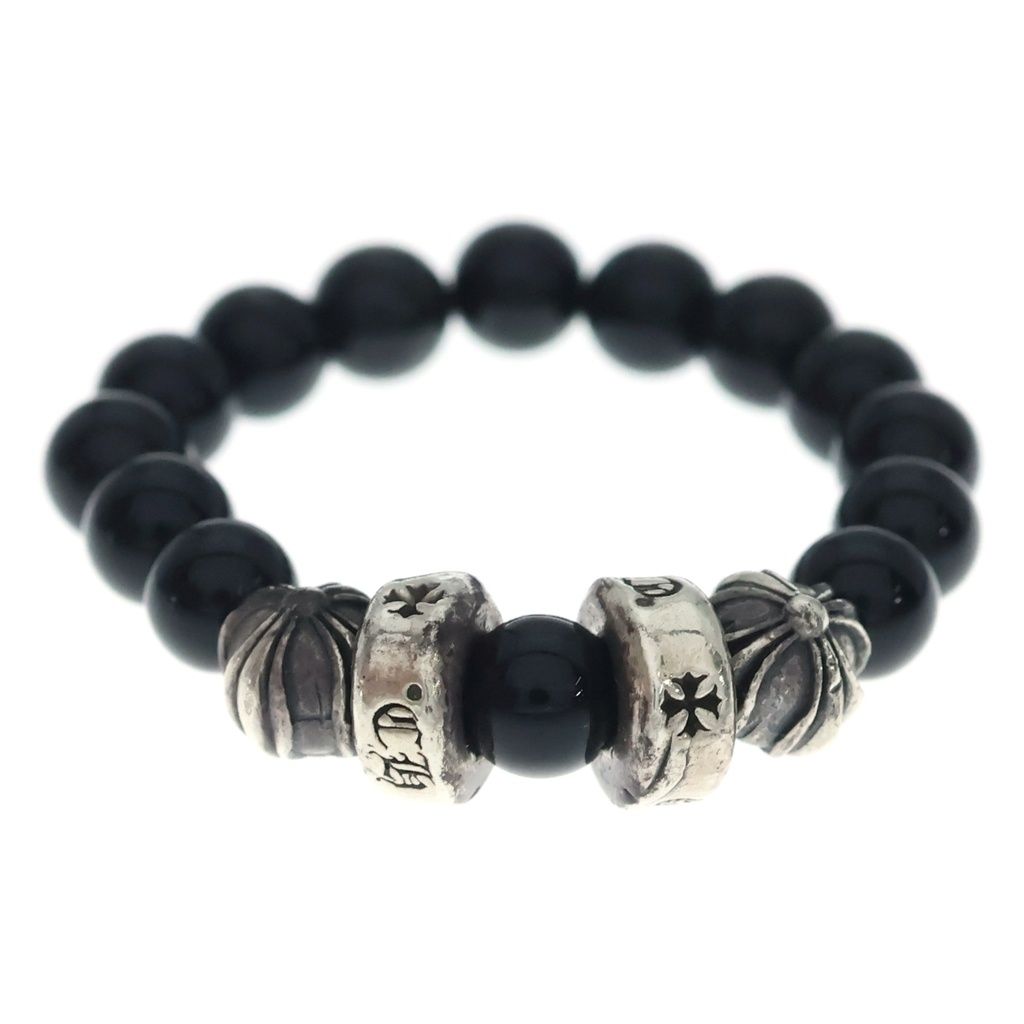CHROME HEARTS (クロムハーツ) BEAD RING ビーズリング ブラック/シルバー