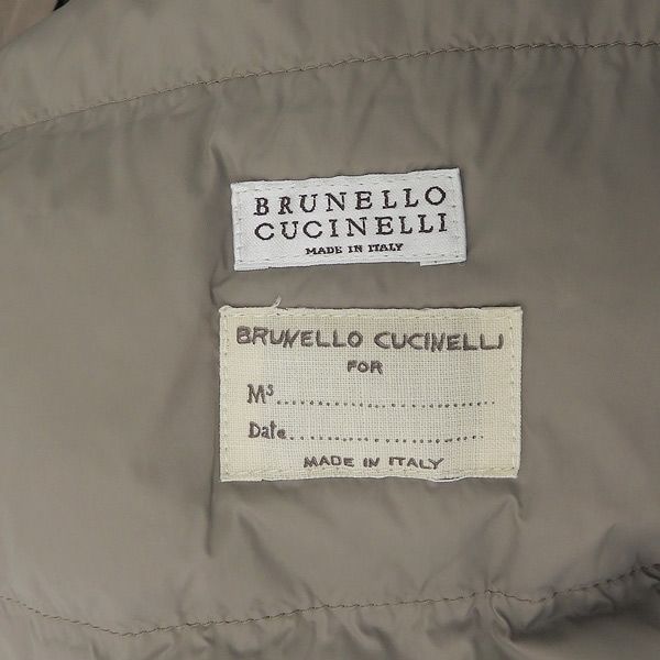 BRUNELLO CUCINELLI ブルネロ クチネリ DE51413 サイズ42 コットン混 無地 シンプル ダウンジャケット コート レディース ブラウン系 YB0297 【中古】