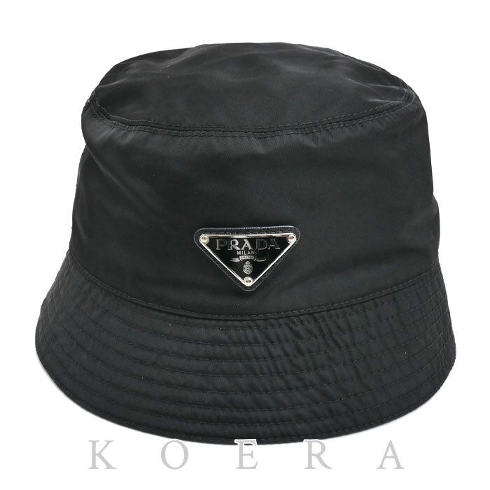 PRADA プラダ Re-Nylon バケットハット ハット ブラック 1HC137_2DMI_F0002 M ユニセックス 中古
