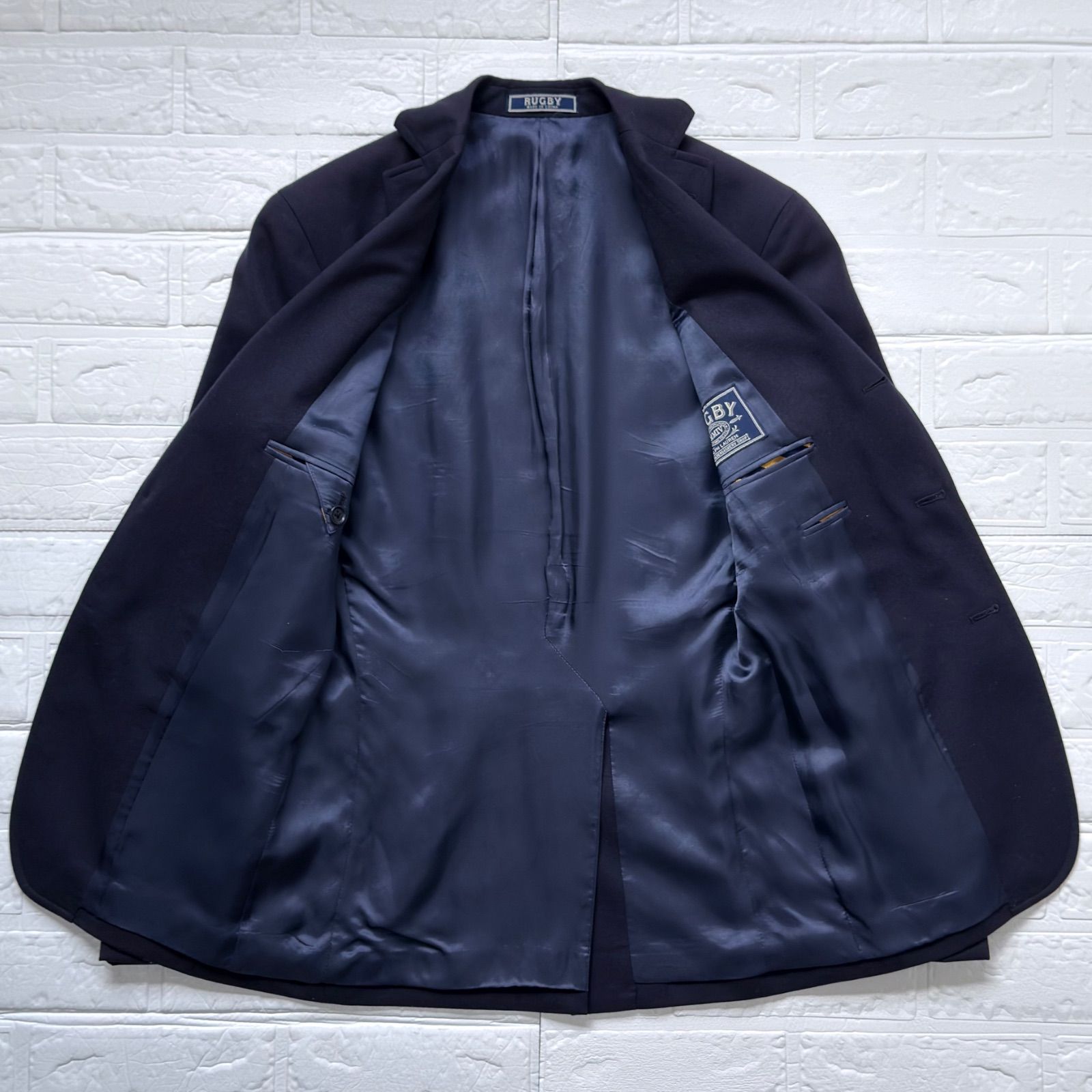Rugby Ralph Lauren 金釦ブレザー 段返り3B サキソニーウール 総裏 ネイビー サイズ34S (XS相当) / ラグビー ラルフローレン Rugby Ralph Lauren 金釦ブレザー 段返り3B サキソニーウール 総裏 ネイビー サイズ34S (XS相当) / ラグビー ラルフローレン