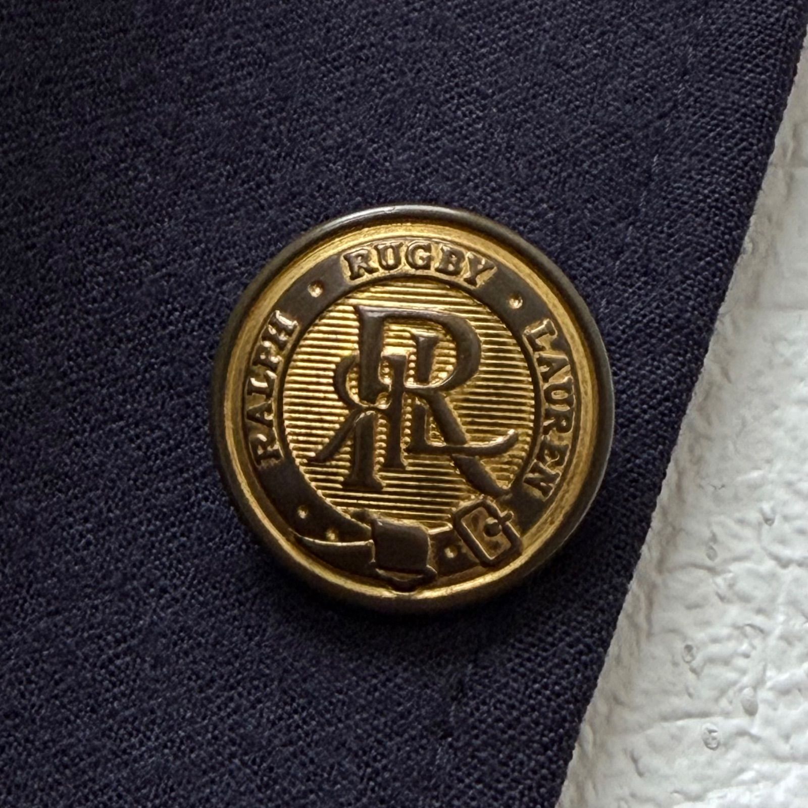 Rugby Ralph Lauren 金釦ブレザー 段返り3B サキソニーウール 総裏 ネイビー サイズ34S (XS相当) / ラグビー ラルフローレン Rugby Ralph Lauren 金釦ブレザー 段返り3B サキソニーウール 総裏 ネイビー サイズ34S (XS相当) / ラグビー ラルフローレン