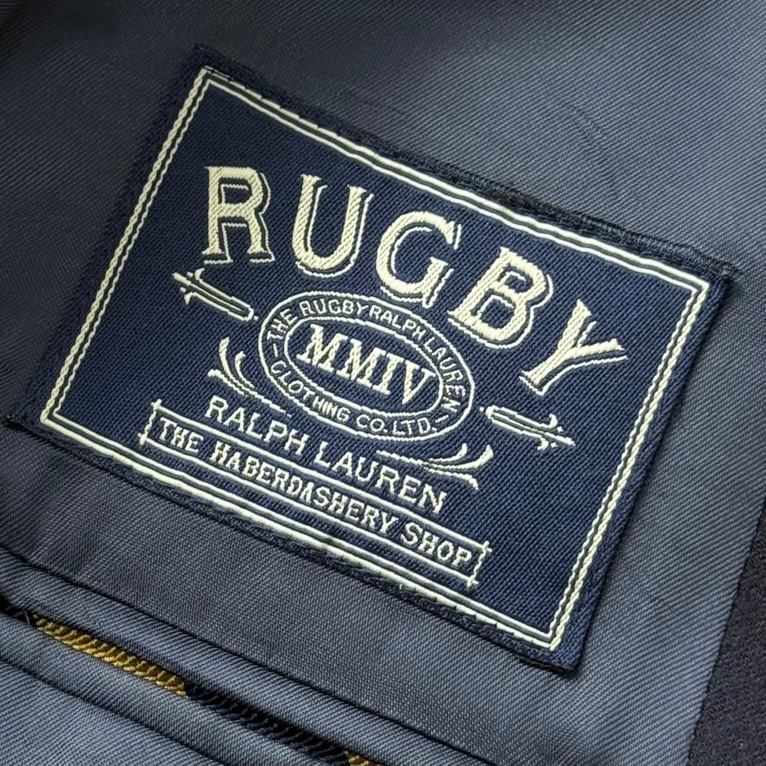 Rugby Ralph Lauren 金釦ブレザー 段返り3B サキソニーウール 総裏 ネイビー サイズ34S (XS相当) / ラグビー ラルフローレン Rugby Ralph Lauren 金釦ブレザー 段返り3B サキソニーウール 総裏 ネイビー サイズ34S (XS相当) / ラグビー ラルフローレン