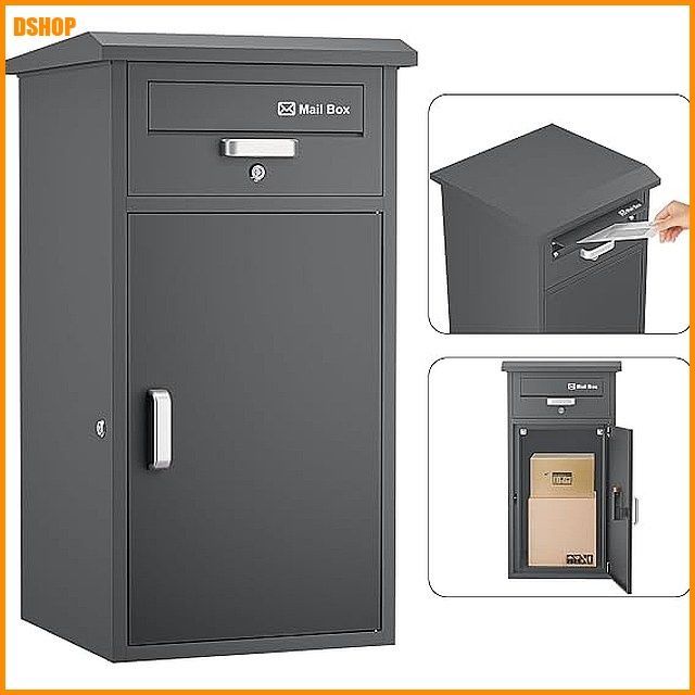 送料無料★VARNIC 宅配ボックス DIY ポスト一体型 大容量 宅配BOX 戸外 防水 防塵 防錆 防犯 郵便受け 郵便ポスト