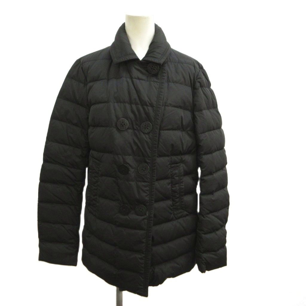 モンクレール MONCLER MARINE GIUBBOTTO ダウンジャケット 上着 黒 ブラック ダブルブレスト 長袖 アウター /YU ■GY19