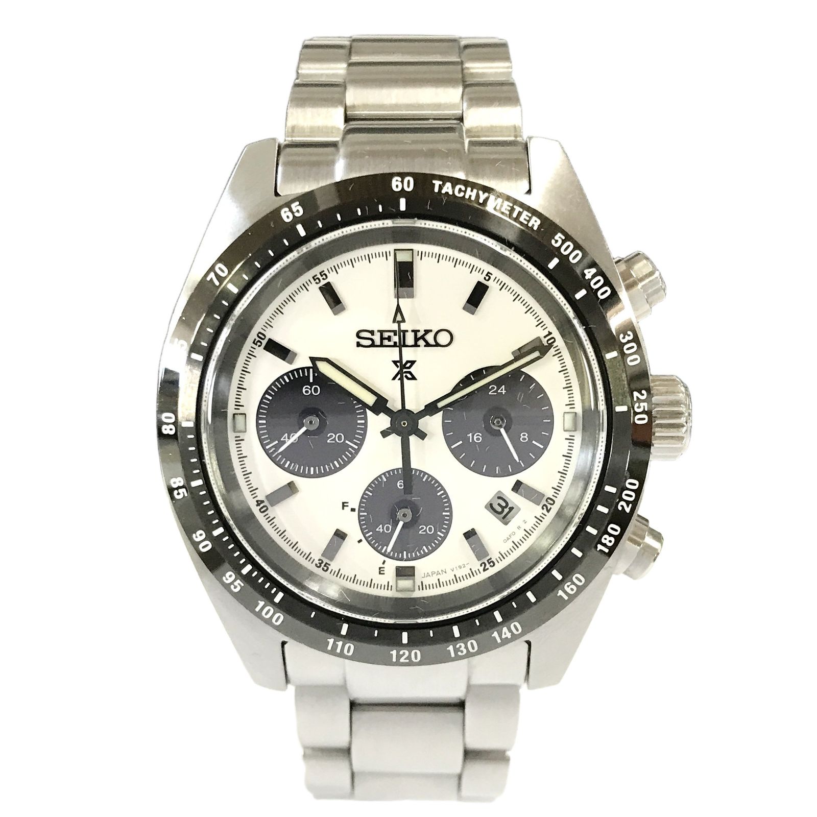 SEIKO セイコー V192-0AF0 PROSPEX プロスペックス スピードタイマー クロノグラフ ソーラークォーツ メンズ 腕時計 中古 良好 T11566599