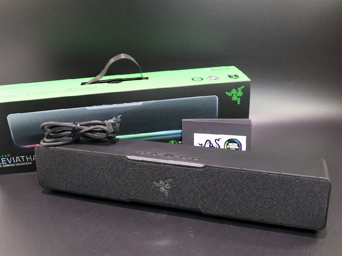 【質Banana】美品 RAZER/レイザー LEVIATHAN V2 X ゲーミング サウンドバー USB(Type-C)/Bluetooth接続 現品限り♪.。.:*・゜