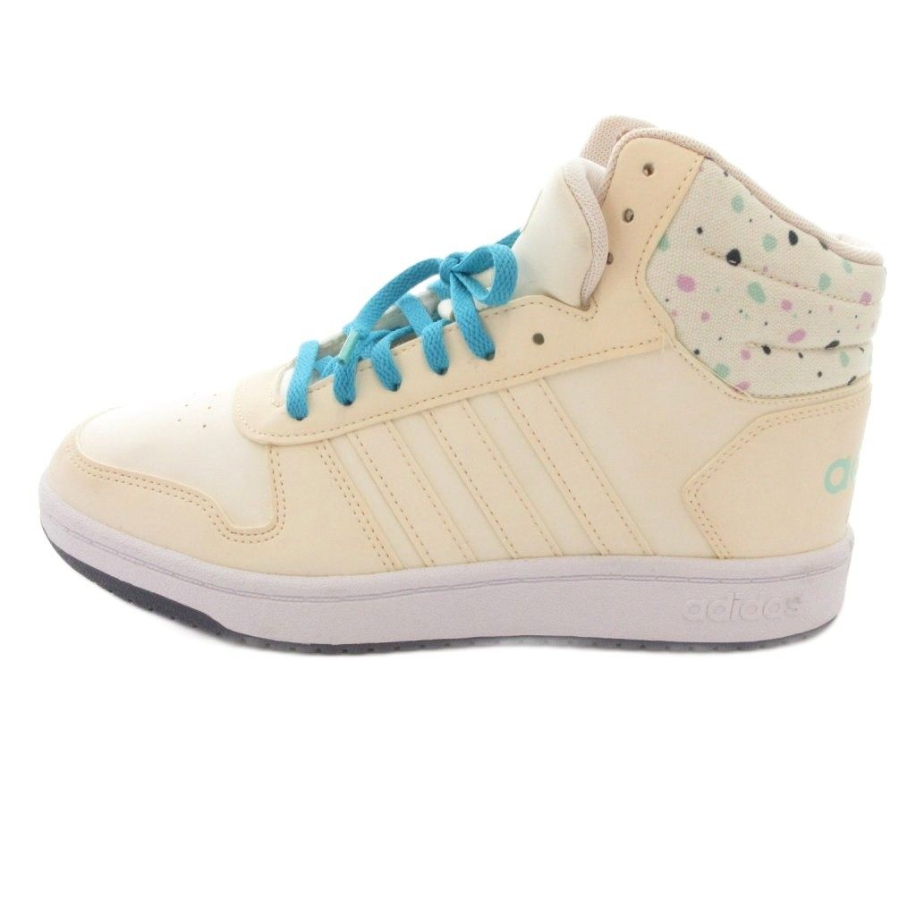 adidas adidas sneaker shoes 25cm ivory mid-cut polka dot pattern logo /YF ■GY99
