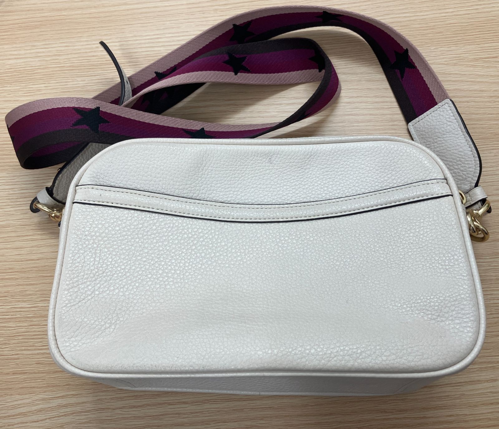 【美品】COACH ショルダーバッグ ホース&キャリッジ オフホワイト 9,360円