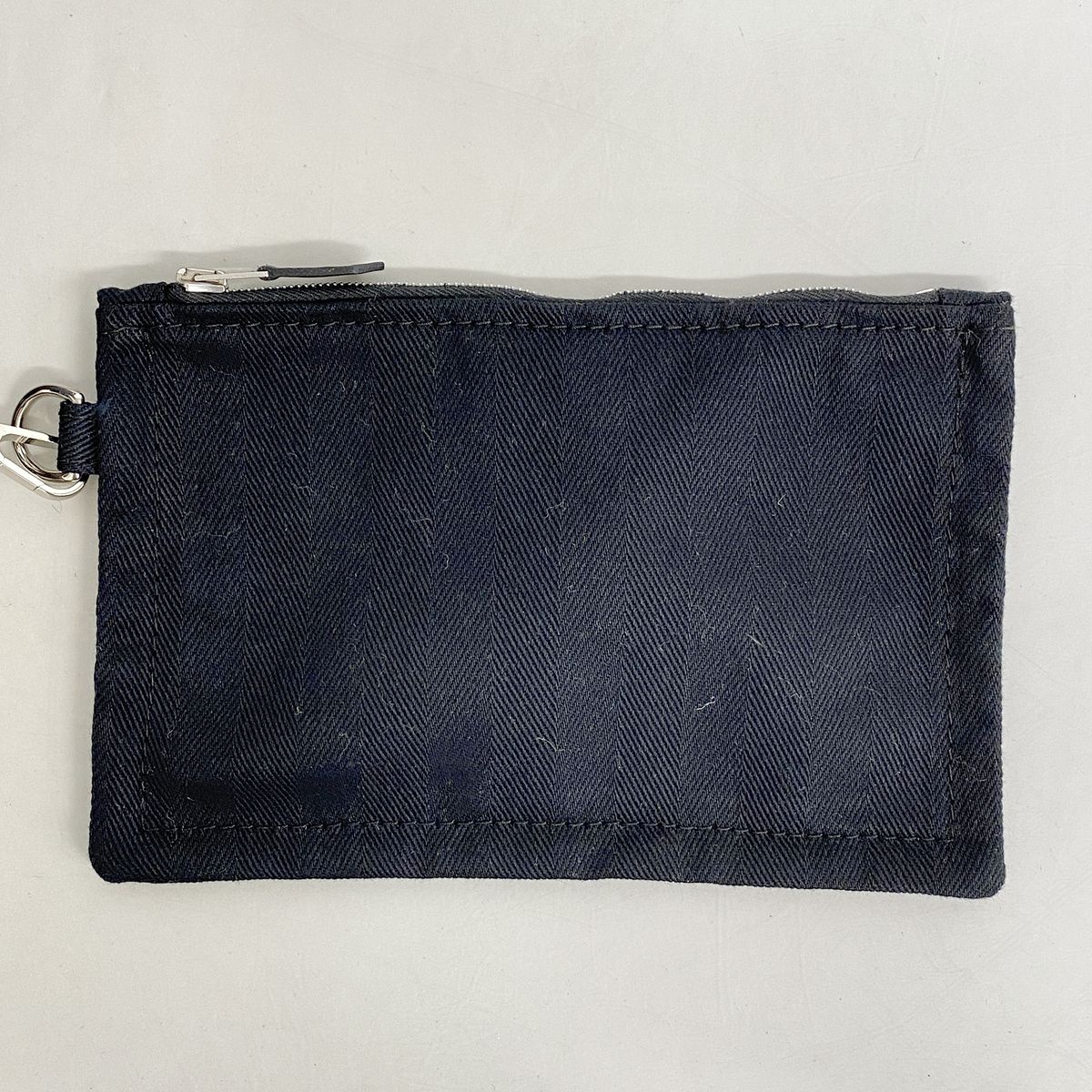 【6hd3577】エルメス ハンドバッグ ヴァルパライソPM トワルシェブロン ブラック シルバー金具【中古】レディース
