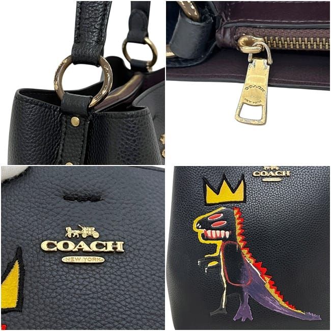 コーチ ショルダーバッグ 2way バッグ 美品 バスキア C6073 COACH