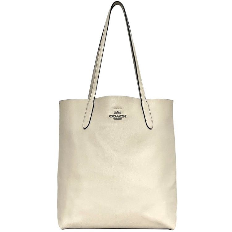 コーチ トートバッグ 美品 CP037 COACH レザー アイボリー 中古 レディース 肩掛け