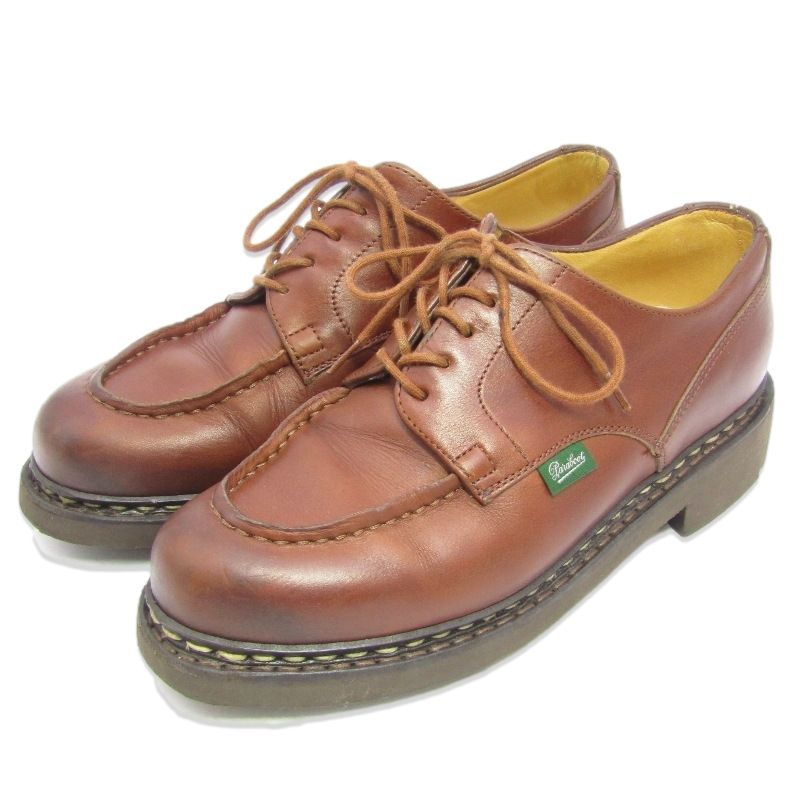 Paraboot パラブーツ UK5.5F Uチップシューズ 710708 CHAMBORD シャンボード リスレザー ブラウン 外羽根 マロン MARRON 35005851
