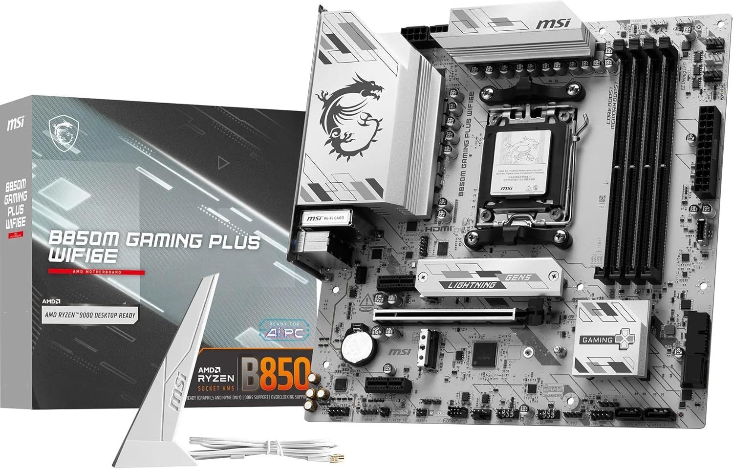 ★ MSI B850M GAMING PLUS WIFI6E Micro-ATX ゲーミングマザーボード ++925560 　　B096Y414R3