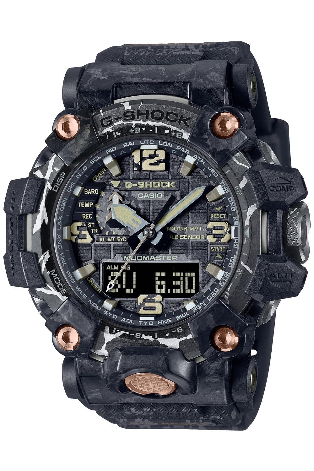 [カシオ] 腕時計 ジーショック 【国内正規品】 MUDMASTER 電波ソーラー サファイアガラス GWG-2000CR-1AJF メンズ ブラック