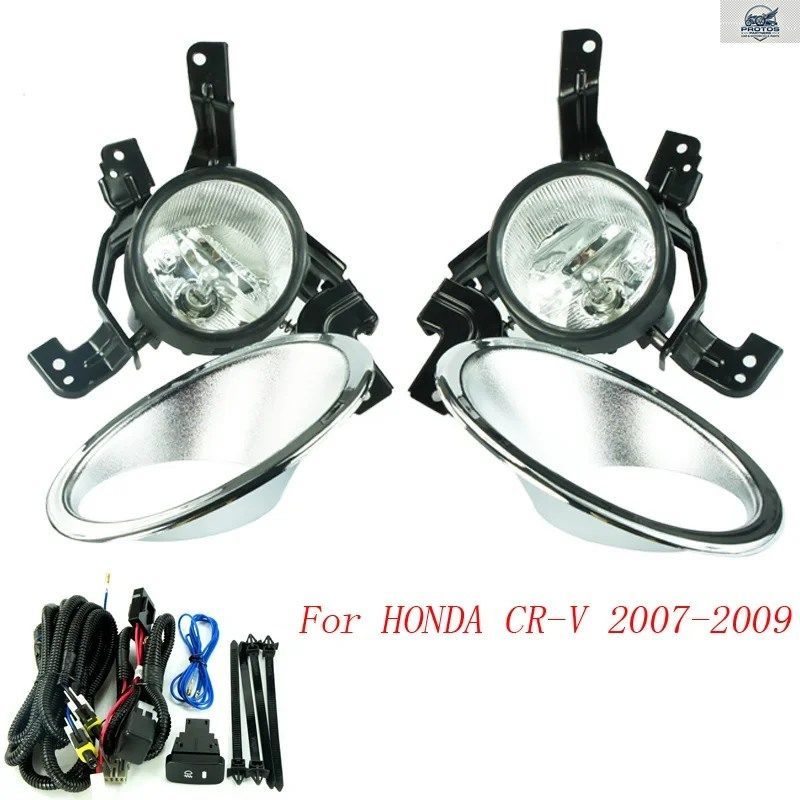 ホンダCR-V 2007-2009用フォグランプ クリアレンズ バンパーフォグライト ドライビングランプ 10,136円