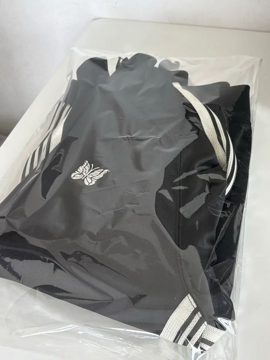 新品 未使用) NEEDLES LHP トラックジャケット ポリ スムース ブラック ホワイト XL