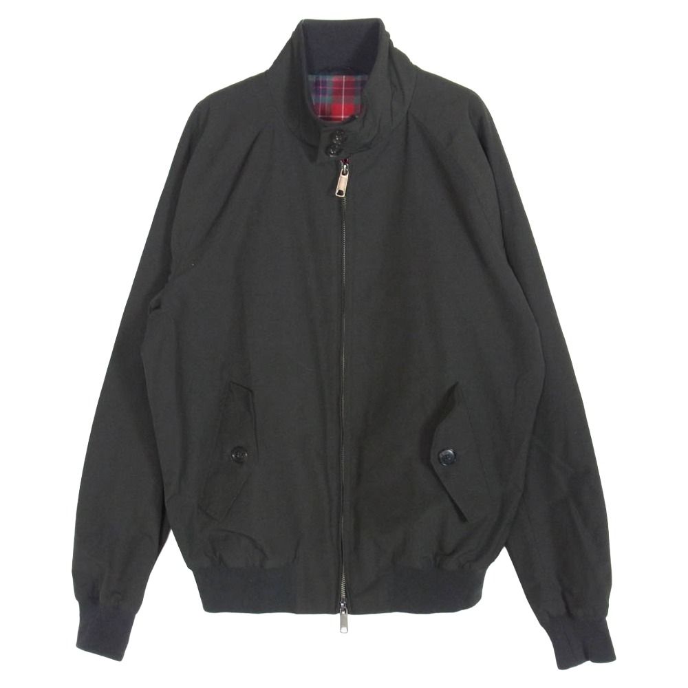 BARACUTA バラクータ イングランド製 G9 裏地チェック スイングトップ ハリントンジャケット チャコール系 カーキ系 38【中古】