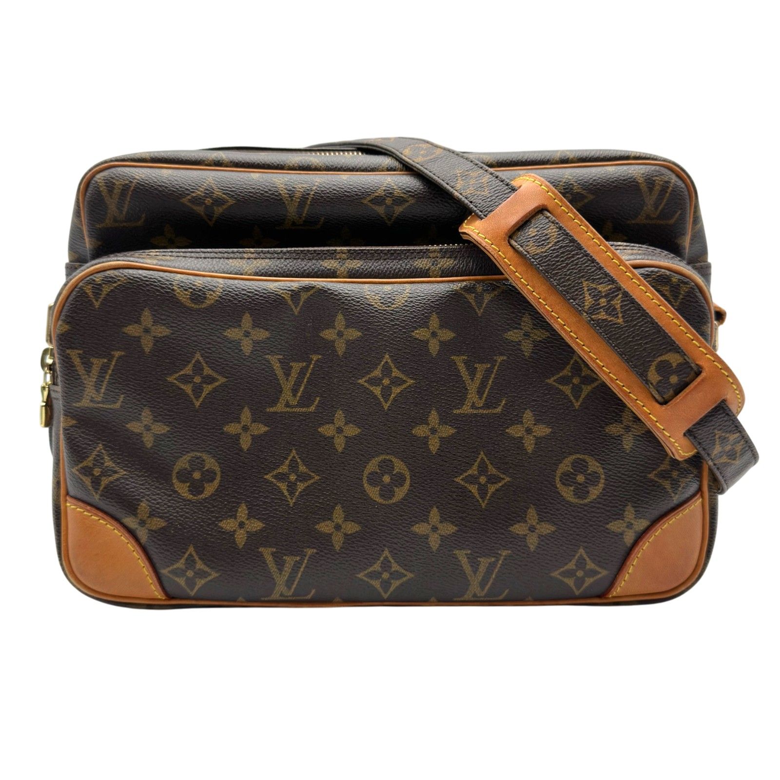 ルイ・ヴィトン LOUIS VUITTON ナイル M45244 ブラウン モノグラム・レザー ユニセックス ショルダーバッグ