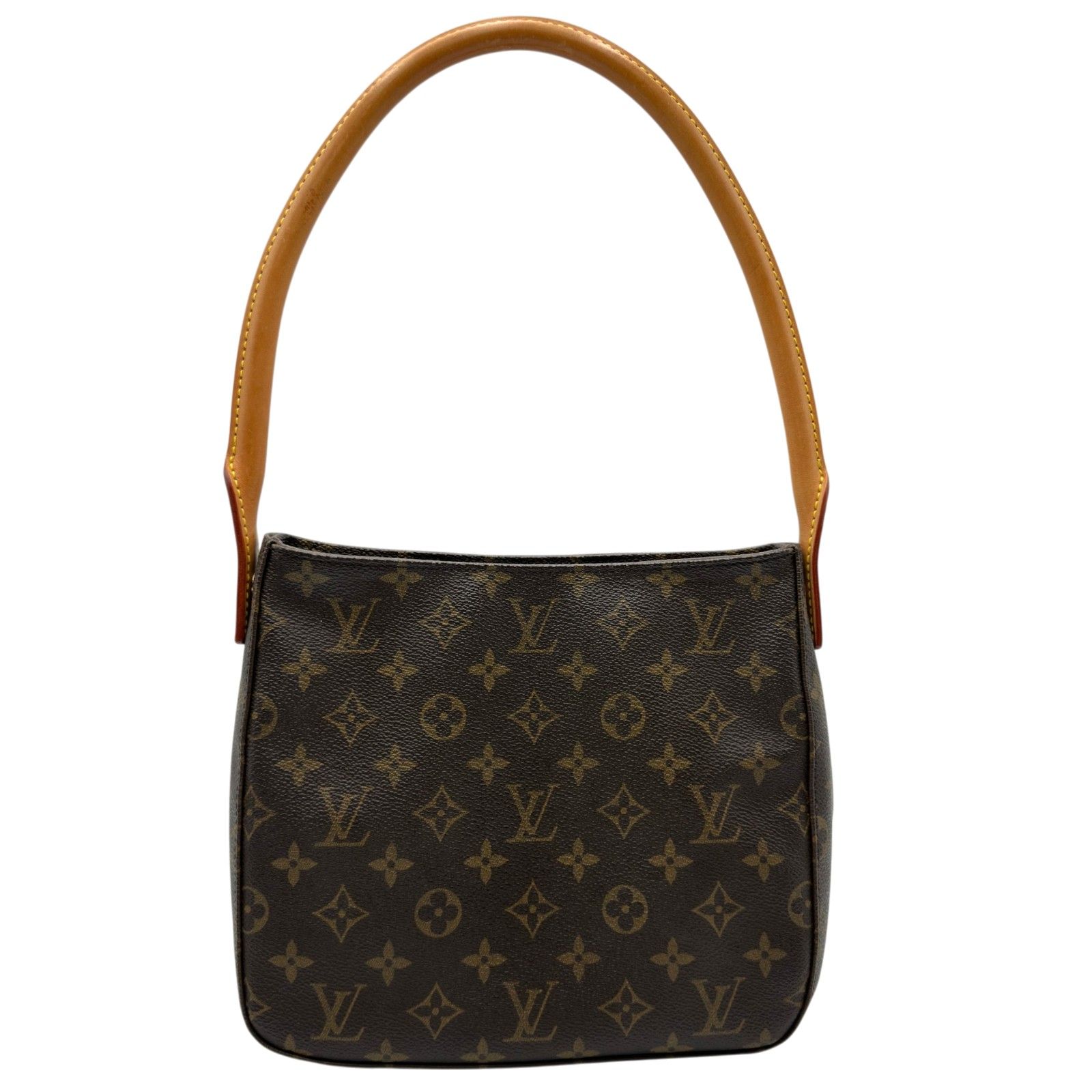 ルイ・ヴィトン LOUIS VUITTON ルーピングMM M51146 ブラウン モノグラム・レザー レディース トートバッグ
