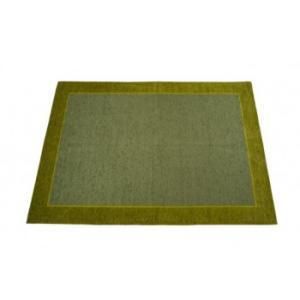 【新品・4営業日で発送】鹿田産業 イタリア製ゴブラン織 アクセントラグ 140x200 ローマ GN ROYROM14GN (2135509)