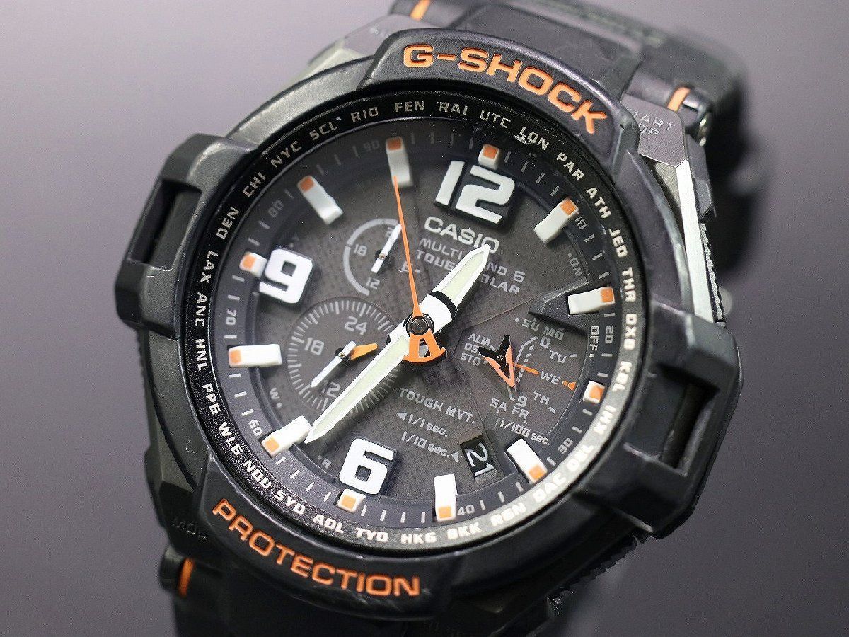【質Banana】動作品 CASIO/カシオ G-SHOCK GW-4000-1AJF スカイコックピット タフソーラー トリプルGレジスト Gショック 現品限り♪.。.:*・゜