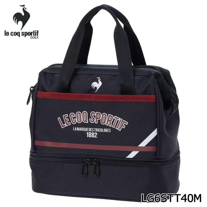 ゴルフ 新品★ルコック★le coq sportif★LG6STT40M 2層式 大開口カートポーチ★ラウンドバッグ★保冷機能★2026★【NV01】ネイビー