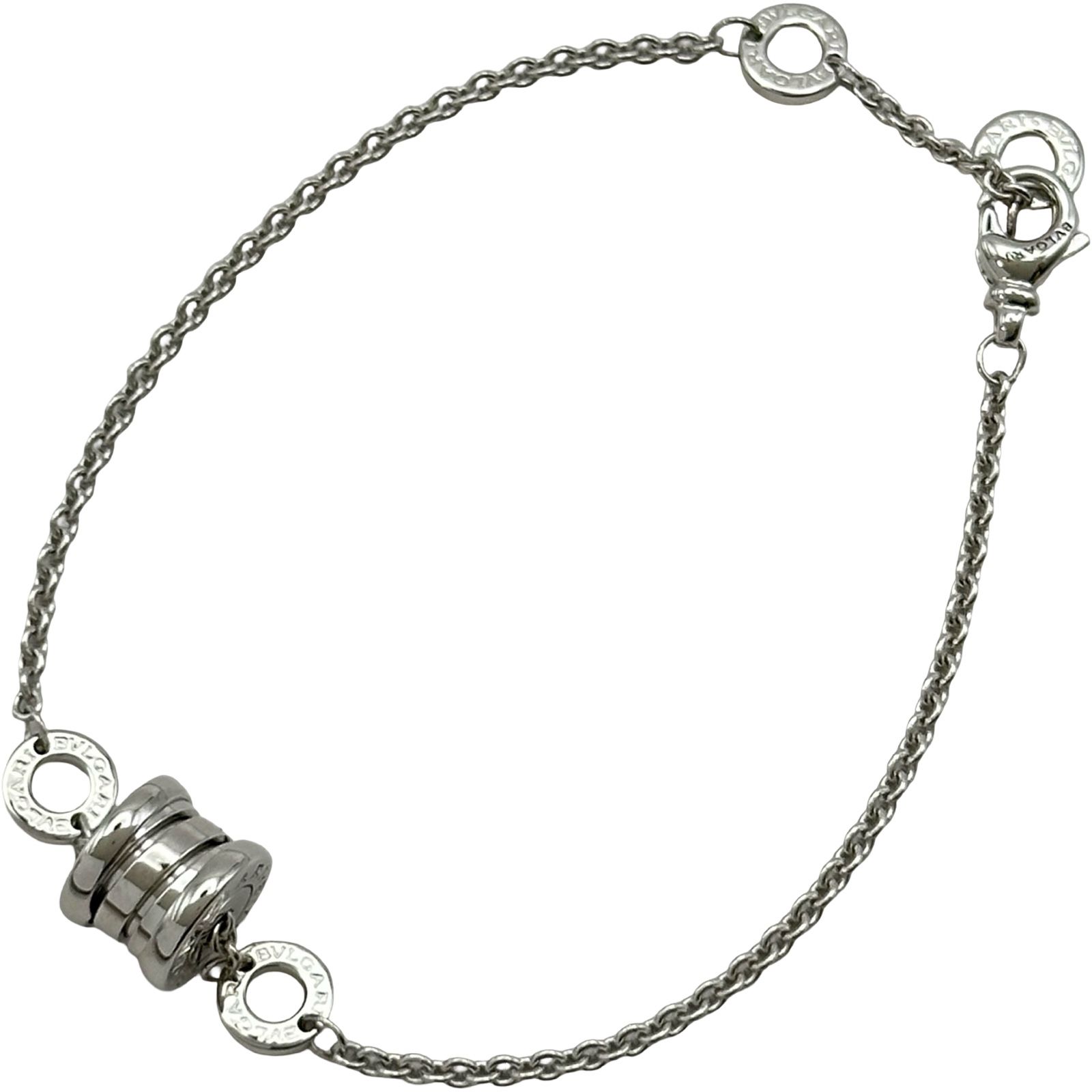 ブルガリ BVLGARI ビーゼロワンエレメントブレスレット ホワイトゴールド Au750 ジュエリー 124,500円