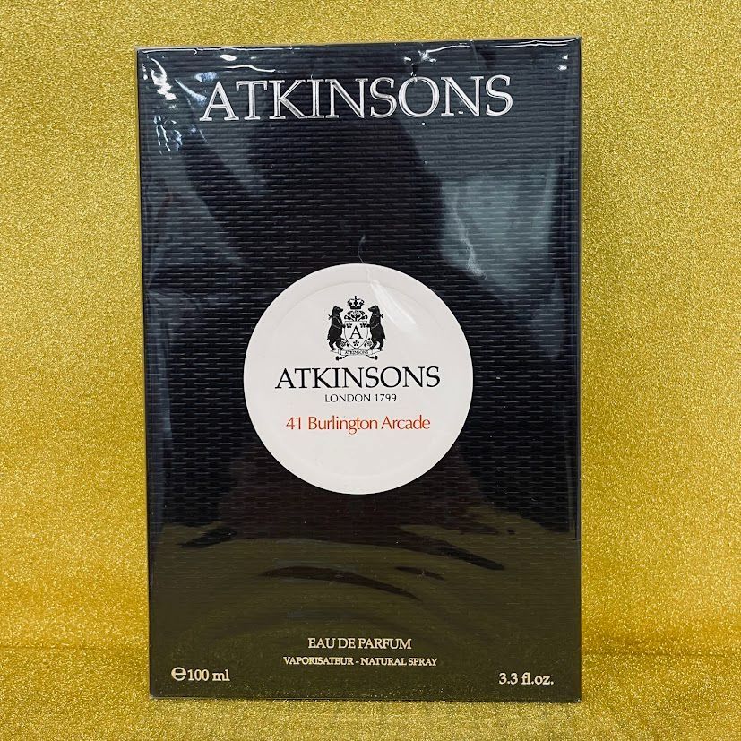 【M 1147-8】ATKINSONS (アトキンソン)　41 Burlington Arcade (41 バーリントンアーケード)　オーデパルファム　EDP　100ml　スプレー　8002135152755 9,196円