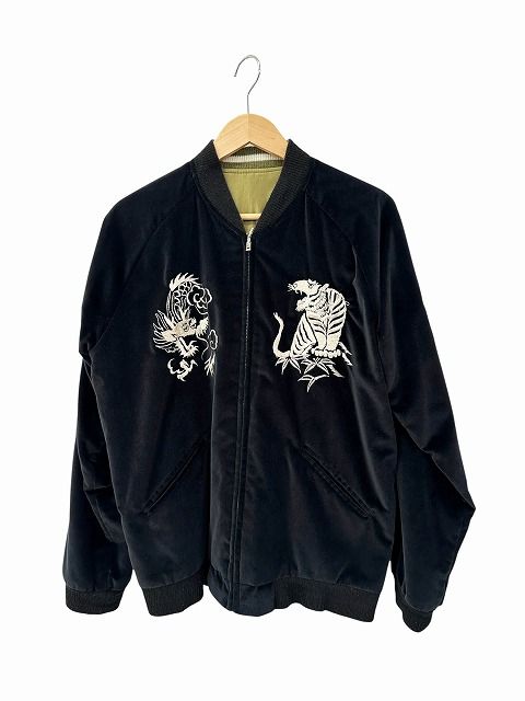 ゴールド GOLD 東洋エンタープライズ ×ARK STANDARD アーク スタンダード 別注 別珍 1940s Style Souvenir Jacket スーベニア ジャケット M 黒 ブラック ブランド古着ベクトル 中古260822