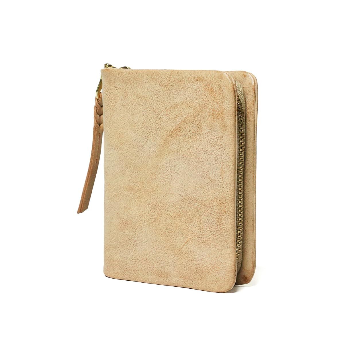 キャメル BAGGY\'S ANNEX バギーズアネックス FOG Leather フォグレザー 男女兼用 本革 ハーフ財布 LZYS7001