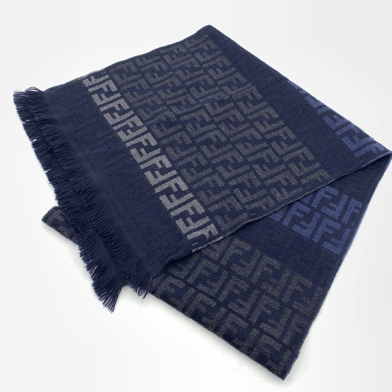 【中古品】 FENDI フェンディ WOOL MUFFLER MADE IN ITALY ウール マフラー イタリア製 【187-260822-ss-08-teih】