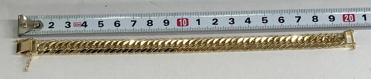 K18 6面トリプル 19cm 50.4g 喜平ブレスレット